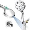 imageSR SUN RISE Shower Head  9 Settings High Pressure Detachable Power Wash Handheld Showerhead Spray Hand Showers with Extra Long Hose