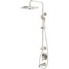imageSR SUN RISE Slide Bar Shower System Bathtub Faucet Set 10 Inch 3Function Rain Shower Heads and Handheld Combo for Bathroom Single Handle Shower Fixture Valve and Trim kit Brushed Nickel