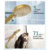 imageFiltered Shower Head with Handheld High Pressure 9 Spray Mode Brushed Gold Showerhead with Filters Detachable Shower Head Water Softener Filters Beads for Hard Water  Remove ChlorineBrushed Gold