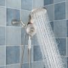 imageSR SUN RISE Magnetic Shower Faucet with Handheld Sprayer 2in1 Dual Shower Head with 8Spray Hand Held Shower Wand and ONOFF Switch for Saving Water 18 GPM Shower Combo Brushed Nickel