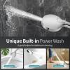 imageSR SUN RISE NSF Certified Filtered Shower Head with Handheld for Hard Water to Remove Chlorine High Pressure 9Spray Setting with Power Wash AntiClog Nozzles 1 Filter Chrome SilverChrome Silver