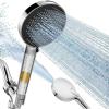 imageSR SUN RISE NSF Certified Filtered Shower Head with Handheld for Hard Water to Remove Chlorine High Pressure 9Spray Setting with Power Wash AntiClog Nozzles 1 Filter Chrome SilverChrome Silver