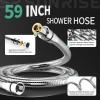 image12 Inch Wide Rain Shower Head with Filtered Handheld Combo High Pressure Rainfall Shower Head 9 Spray Modes Handheld with 9Inch Extension Arm Comes with Filter Removes ChlorineBlackChrome