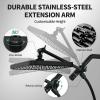 image12 Inch Wide Rain Shower Head with Filtered Handheld Combo High Pressure Rainfall Shower Head 9 Spray Modes Handheld with 9Inch Extension Arm Comes with Filter Removes ChlorineBlackBlack