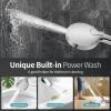 image12 Inch Wide Rain Shower Head with Filtered Handheld Combo High Pressure Rainfall Shower Head 9 Spray Modes Handheld with 9Inch Extension Arm Comes with Filter Removes ChlorineBlackChrome