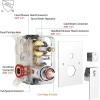 imageSR SUN RISE 12 Inches All Metal Square Shower System with Tub Spout Tub Shower Faucet Set High Pressure Rain Shower Head and Handheld Sprayer Combo Shower Fixtues Valve Included Brushed NickelPolished Chrome