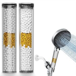 imageShower Filter Only for SR SUN RISE Handheld Shower Head 2Pack Replacement Filters for Hard Water NSF Certified 99 Chlorine Removal  Reduces Dry Itchy Skin